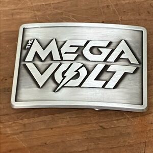 Mega Volt Silver-tone Belt Buckle